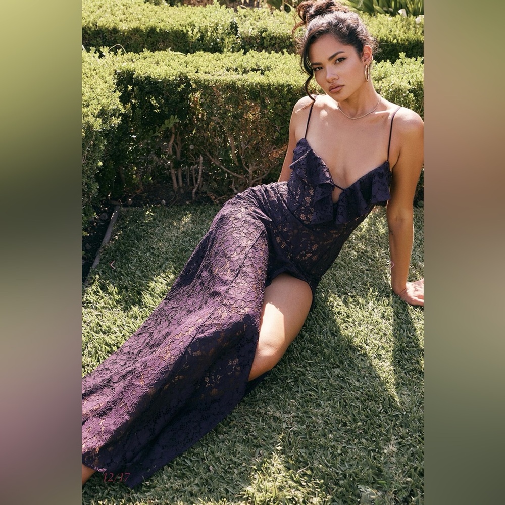 House of CB Malia Night shade lace maxi dress - Picture 12 of 16